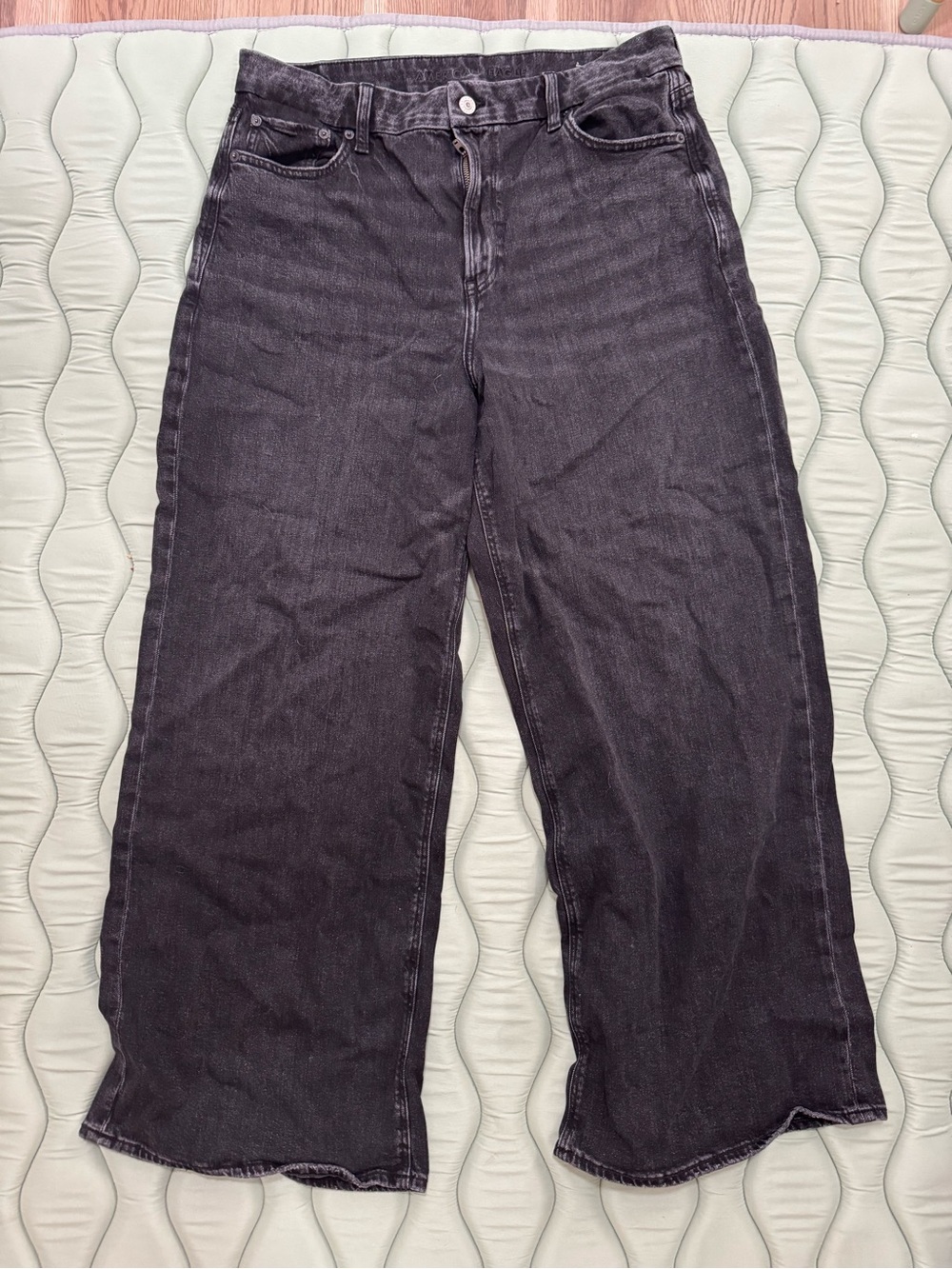 American Eagle Curvy baggy Black Wide-Leg Jeans